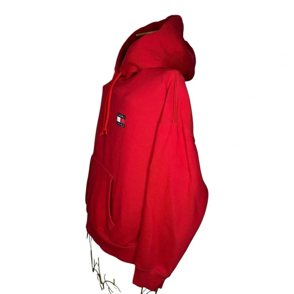 Tommy Hilfiger Red Pull Over Hoodie - Boys Size XL
